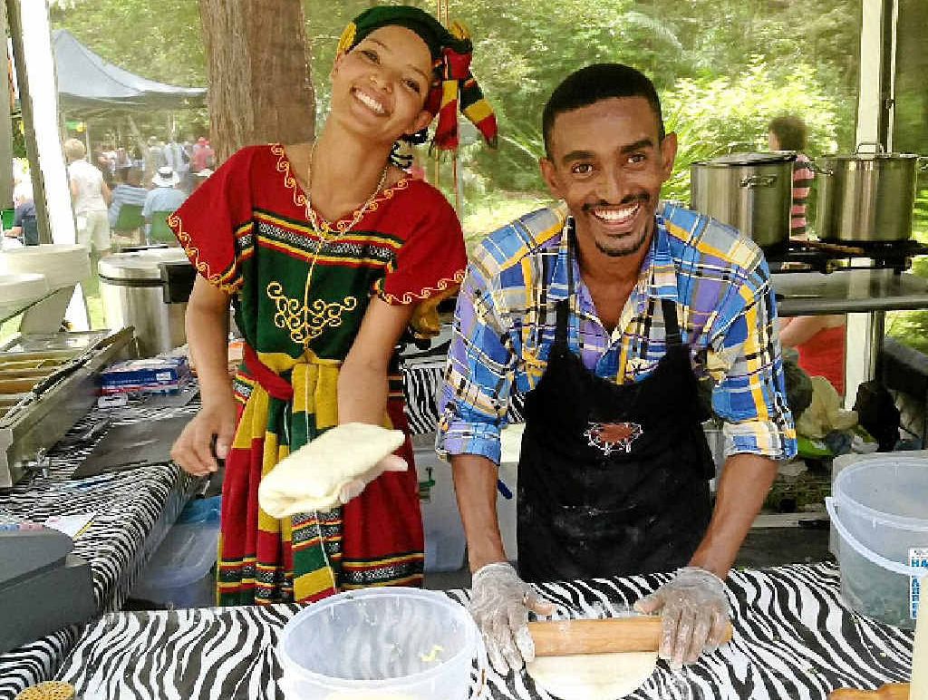 Tigist Teressa and Desalegn Abbate, who is also from Ethiopia.